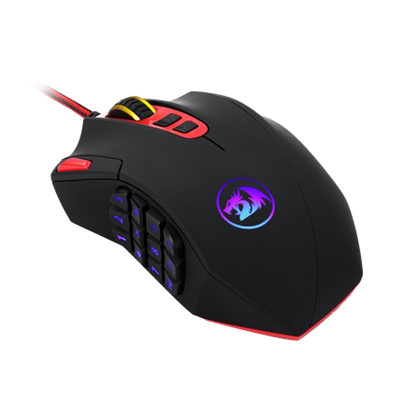 Redragon M901 Perdition 24000DPI MMO Mouse LED RGB Wired Gaming Mouse