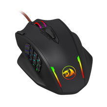 Redragon M908 IMPACT MMO Gaming Mouse up to 12,400 DPI High Precision  Mouse for PC, 18 Programmable Buttons, Weight Tuning Cartridge, 12 Side Buttons, 5 programmable user profiles, 16.8 Million Customizing LED Color Option