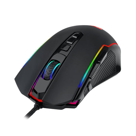 M910-K Gaming Mouse, Redragon PC Gaming Mice with RGB Backlit, Adjustable 8000 DPI, Opitical Wired Gaming Mouse with 9 Programmable Buttons & Fire Button, PC Gaming Mouse for Windows/Mac, Black