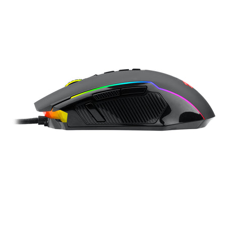 M910-K Gaming Mouse, Redragon PC Gaming Mice with RGB Backlit, Adjustable 8000 DPI, Opitical Wired Gaming Mouse with 9 Programmable Buttons & Fire Button, PC Gaming Mouse for Windows/Mac, Black