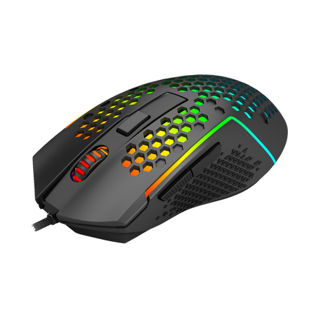 Redragon M987-K Lightweight 55g Honeycomb Gaming Mouse RGB Backlit Wired 6 Buttons Programmable with 12400 DPI