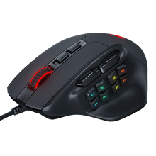 Redragon M811 Aatrox MMO Gaming Mouse, 15 Programmable Buttons Wired RGB Gamer Mouse w/ Ergonomic Natural Grip Build, 10 Side Macro Keys, Software Supports DIY Keybinds & Backlit