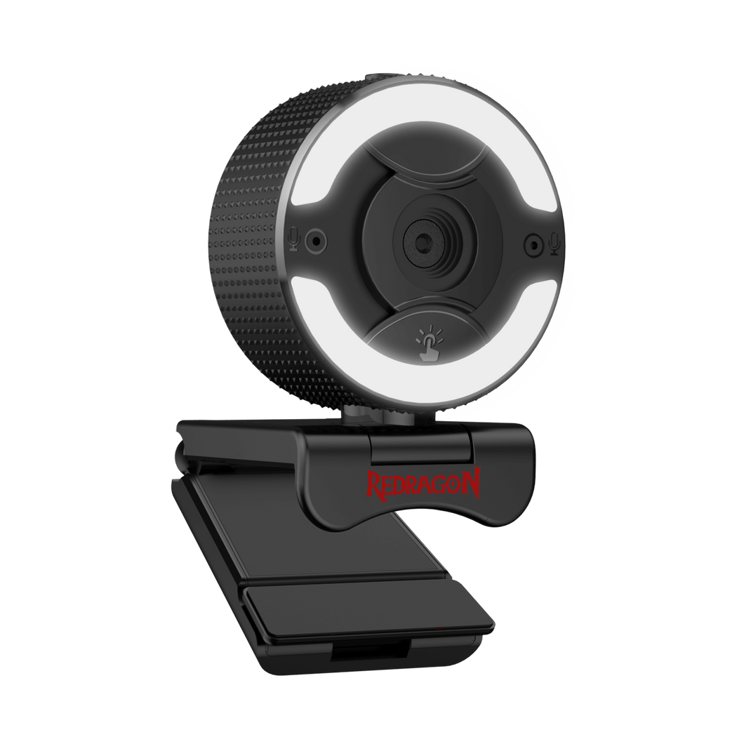 Redragon GW910 1080P PC Webcam w/Dual Microphone, Adjustable Ring Ligh –  REDRAGON ZONE