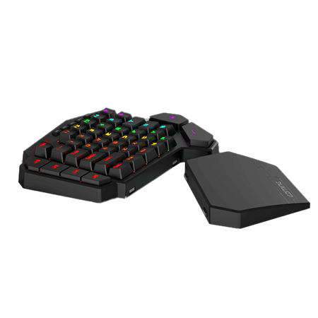 Redragon K585 DITI Wireless One-Handed Mechanical Keyboard, 42 Keys 2.4Ghz RGB 40% Gaming Keypad with 7 Onboard Macro Keys, Detachable Wrist Support, 3000 mAh Battery