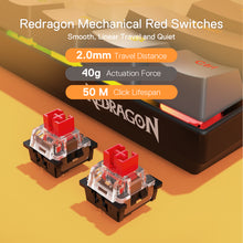 Redragon K644 SE 65% 3-Mode Wireless RGB Gaming Keyboard, 61 Keys Hot-Swappable Compact Mechanical Keyboard w/Upgrade Hot-Swap PCB Socket & Creative 1.2X Larger Size, Quiet Red Linear Switch
