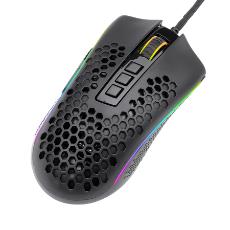 Redragon M808 Storm Lightweight RGB Gaming Mouse, 85g Ultralight Honeycomb Shell