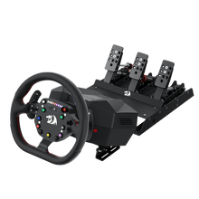 Redragon GT-32 Racing Wheel and Floor Pedals, Real Force Feedback Car Racing Simulator, PMSM Dual-Motor Control Box & Pedals, Non-Contact Hall Sensors, Supreme-Real Force Feedback Dedicated for Computer Gamer