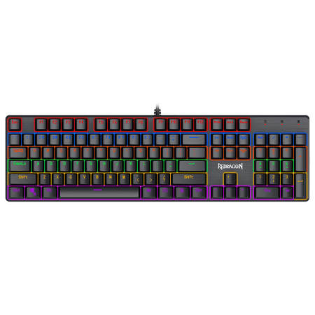 Redragon K608 Valheim Rainbow Gaming Keyboard, 104 Keys NKRO Mechanical Keyboard