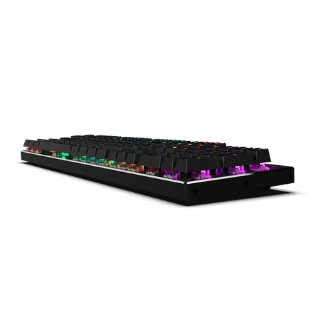 Redragon K556 RGB LED Backlit Wired Mechanical Gaming Keyboard, Aluminum Base, 104 Standard Keys