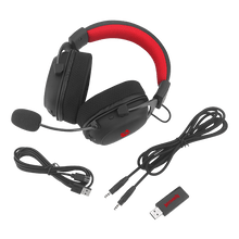 Redragon H510 Zeus-X RGB Wireless Gaming Headset - 7.1 Surround Sound - 53MM Audio Drivers in Memory Foam Ear Pads w/Durable Fabric Cover- Multi Platforms Headphone - USB Powered for PC/PS4/NS