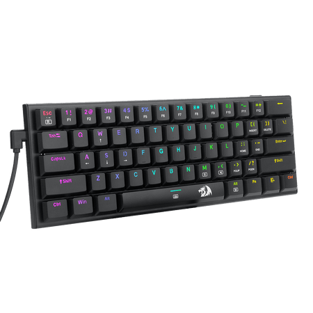 Redragon K614 Anivia 60% Ultra Thin Wired Mechanical Keyboard, Slim Compact 61 Keys RGB Gaming Keyboard w/Low Profile Linear Red Switches and Double-Shot Keycaps for Fast & Accurate Actuation