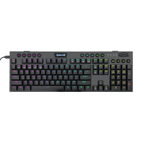 Redragon K618 Horus Wireless RGB Mechanical Keyboard, Bluetooth/2.4Ghz/Wired Tri-Mode Ultra-Thin Low Profile Gaming Keyboard w/No-Lag Cordless Connection