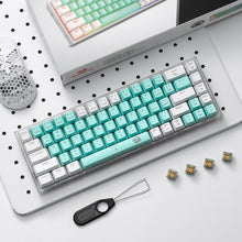 Redragon K631 PRO WT 65% 3-Mode Wireless RGB Gaming Keyboard, 68 Keys Hot-Swappable Compact Mechanical Keyboard w/Hot-Swap Free-Mod PCB Socket & Translucent Board, Custom Quiet Linear Switch