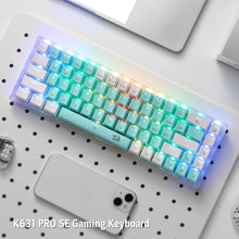 Redragon K631 PRO WT 65% 3-Mode Wireless RGB Gaming Keyboard, 68 Keys Hot-Swappable Compact Mechanical Keyboard w/Hot-Swap Free-Mod PCB Socket & Translucent Board, Custom Quiet Linear Switch
