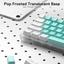 Redragon K631 PRO WT 65% 3-Mode Wireless RGB Gaming Keyboard, 68 Keys Hot-Swappable Compact Mechanical Keyboard w/Hot-Swap Free-Mod PCB Socket & Translucent Board, Custom Quiet Linear Switch
