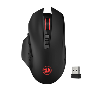 Redragon M656 Gainer Wireless Gaming Mouse, 4000 DPI 2.4Ghz Wireless Gamer Mouse w/ 5 DPI Levels, 7 Macro Buttons, Red LED Backlit & Pro Software/Drive Supported, for PC/Mac/Laptop