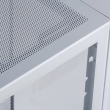 Redragon MC211 ITX Gaming PC Case, M-ATX Computer Chassis w/ 2 Tempered Glass Panels & High Airflow Perforated Panels, 240mm Radiator Support, Rhythm Sync Lighting Bar, Easy Cable Management, White