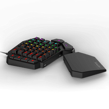 Redragon K585 DITI One-Handed RGB Mechanical Gaming Keyboard, Blue Switches, Professional Gaming Keypad with 7 Onboard Macro Keys, Detachable Wrist Rest, 42 Keys