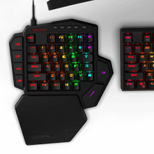 Redragon K585 DITI One-Handed RGB Mechanical Gaming Keyboard, Blue Switches, Professional Gaming Keypad with 7 Onboard Macro Keys, Detachable Wrist Rest, 42 Keys
