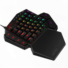 Redragon K585 DITI One-Handed RGB Mechanical Gaming Keyboard, Blue Switches, Professional Gaming Keypad with 7 Onboard Macro Keys, Detachable Wrist Rest, 42 Keys