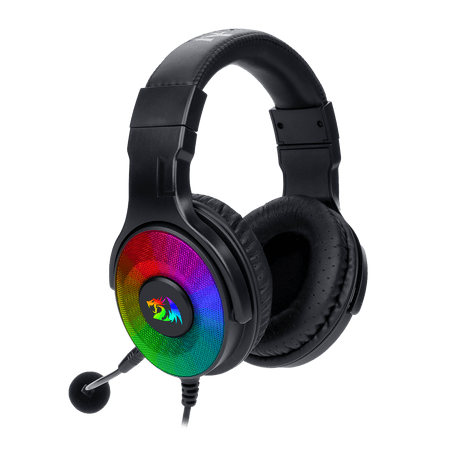 Redragon H350 Pandora RGB Wired Gaming Headset, Dynamic RGB Backlight - Stereo Surround-Sound - 50MM Drivers - Detachable Microphone