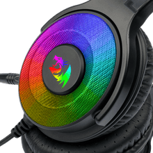 Redragon H350 Pandora RGB Wired Gaming Headset, Dynamic RGB Backlight - Stereo Surround-Sound - 50MM Drivers - Detachable Microphone