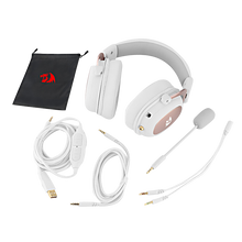 Redragon H510 ZEUS WHITE Gaming Headset 7.1 Surround Sound  Memory Foam Ear Pads - 53MM Drivers