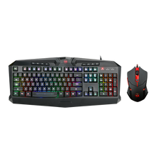 Redragon S101-1 Gaming Keyboard Mouse Combo, RGB LED Backlit 104 Keys USB Wired Ergonomic Wrist Rest Keyboard, Programmable 6 Button Mouse for Windows PC Gamer - [Keyboard Mouse Set]