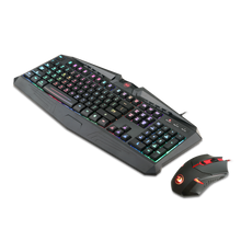 Redragon S101-1 Gaming Keyboard Mouse Combo, RGB LED Backlit 104 Keys USB Wired Ergonomic Wrist Rest Keyboard, Programmable 6 Button Mouse for Windows PC Gamer - [Keyboard Mouse Set]