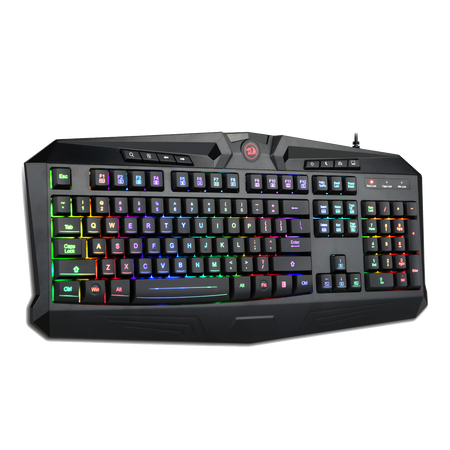 Redragon S101-1 Gaming Keyboard Mouse Combo, RGB LED Backlit 104 Keys USB Wired Ergonomic Wrist Rest Keyboard, Programmable 6 Button Mouse for Windows PC Gamer - [Keyboard Mouse Set]