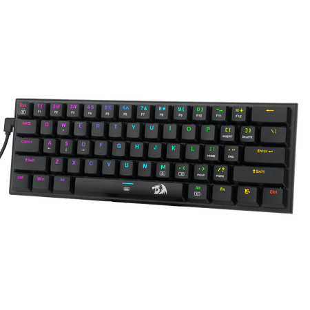 Redragon K614 Anivia 60% Ultra Thin Wired Mechanical Keyboard, Slim Compact 61 Keys RGB Gaming Keyboard w/Low Profile Linear Red Switches and Double-Shot Keycaps for Fast & Accurate Actuation