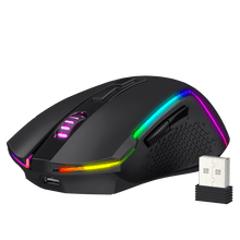 Redragon M693 Wireless Bluetooth Gaming Mouse, 8000 DPI Wired/Wireless Gamer Mouse w/ 3-Mode Connection, BT & 2.4G Wireless, 7 Macro Buttons, Durable Power Capacity and RGB Backlight for PC/Mac/Laptop