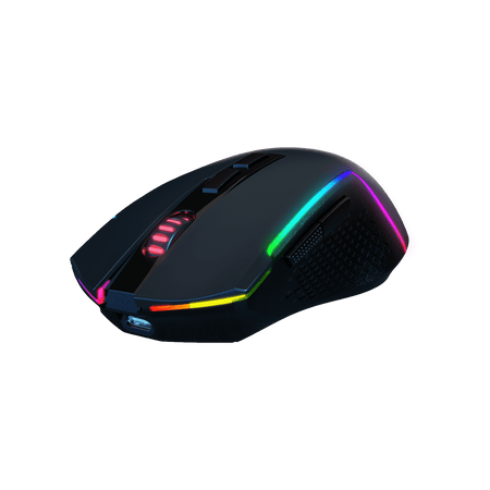 Redragon M693 Wireless Bluetooth Gaming Mouse, 8000 DPI Wired/Wireless Gamer Mouse w/ 3-Mode Connection, BT & 2.4G Wireless, 7 Macro Buttons, Durable Power Capacity and RGB Backlight for PC/Mac/Laptop