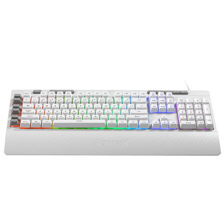 Redragon K512 Shiva White RGB Backlit Membrane Gaming Keyboard with Multimedia Keys