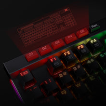 Redragon K580-PRO RGB Backlit Mechanical Gaming Keyboard 104 Keys Anti-ghosting with Macro Keys & Dedicated Media Controls, Onboard Macro Recording Optical Brown Switches