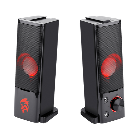 Redragon GS550 Orpheus PC Gaming Speakers, 2.0 Channel Stereo Desktop Computer Sound Bar with Compact Maneuverable Size