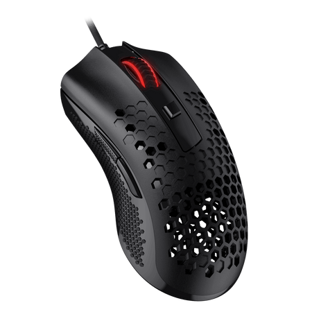 Redragon M808-N Storm Lightweight Gaming Mouse, Ultralight Honeycomb Shell - 12,400 DPI Optical Sensor - 7 Programmable Buttons - Precise Registration - Super-Lite Cable - Black