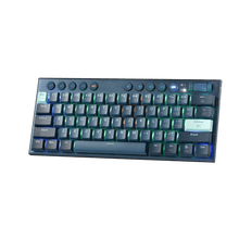 Redragon K632 PRO Noctis 60% Wireless RGB Mechanical Keyboard, Bluetooth/2.4Ghz/Wired Tri-Mode Ultra-Thin Low Profile Gaming Keyboard w/No-Lag Connection, Dedicated Media Control & Linear Red Switch