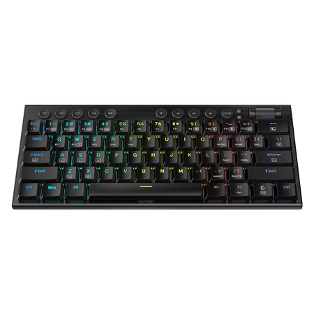 Redragon K632 PRO Noctis 60%  RGB Mechanical Keyboard, Bluetooth/2.4Ghz/Wired Tri-Mode Ultra-Thin Low Profile Gaming Keyboard w/No-Lag Connection