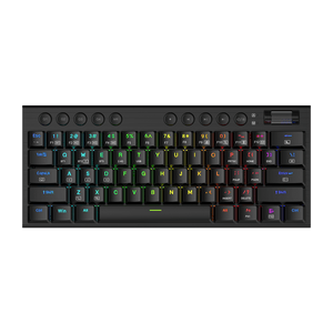 Redragon K632 PRO Noctis 60%  RGB Mechanical Keyboard, Bluetooth/2.4Ghz/Wired Tri-Mode Ultra-Thin Low Profile Gaming Keyboard w/No-Lag Connection