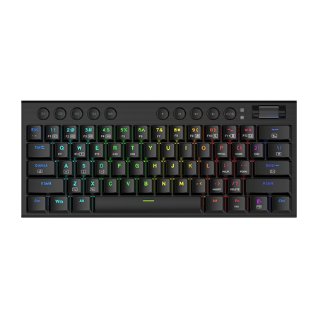 Redragon K632 PRO Noctis 60%  RGB Mechanical Keyboard, Bluetooth/2.4Ghz/Wired Tri-Mode Ultra-Thin Low Profile Gaming Keyboard w/No-Lag Connection