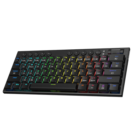 Redragon K632 PRO Noctis 60%  RGB Mechanical Keyboard, Bluetooth/2.4Ghz/Wired Tri-Mode Ultra-Thin Low Profile Gaming Keyboard w/No-Lag Connection