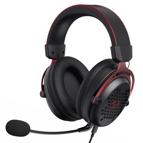 Redragon H386 Diomedes Wired Gaming Headset - 7.1 Surround Sound - 53MM Drivers - Detachable Microphone - Multi Platforms Headphone