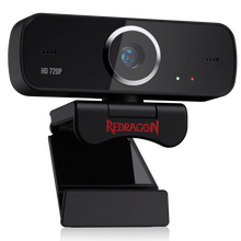 Redragon GW600 720P Webcam with Built-in Dual Microphone 360-Degree Rotation - 2.0 USB Skype Computer Web Camera