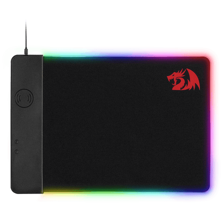 Redragon P025 Qi 10w Fast Wireless Charging RGB Backlit Mouse Pad