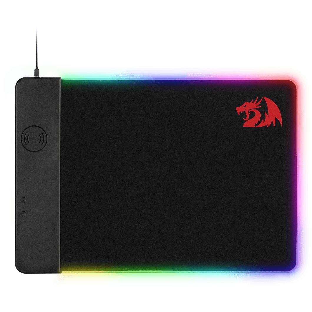 Redragon P025 Qi 10w Fast Wireless Charging RGB Backlit Mouse Pad