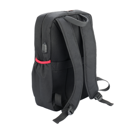 Redragon GB-82 Travel Laptop Backpack, Business Workstation Computer Gaming Backpack w/ Durable Double-Layer Fabric Liner, USB Jack & Large Front Pocket, Fits Up to 18" Laptop