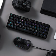 Redragon K530 60% RGB Wireless Mechanical Keyboard M808 Lightweight RGB Gaming Mouse Bundle (Black)