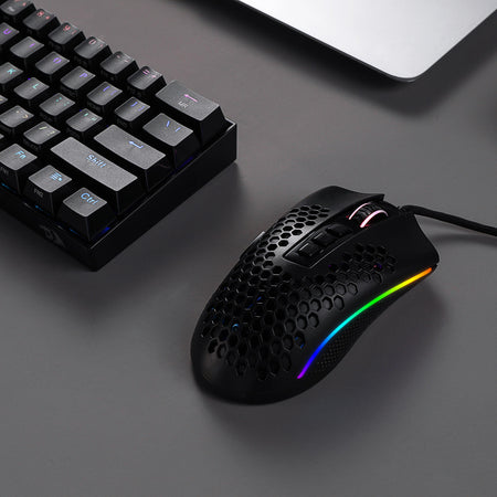 Redragon K530 60% RGB Wireless Mechanical Keyboard M808 Lightweight RGB Gaming Mouse Bundle (Black)