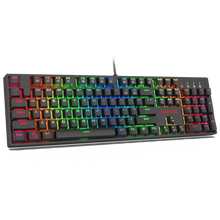 Redragon K582 SURARA RGB LED Backlit Mechanical Gaming Keyboard with104 Keys, Tactile Blue Switches